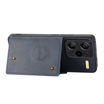 For Xiaomi Redmi Note 13 Pro+ 5G Case Kickstand Leather Coated TPU Phone Cover with Card Holder