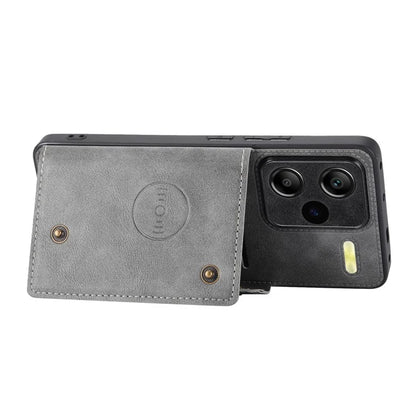 For Xiaomi Redmi Note 13 Pro+ 5G Case Kickstand Leather Coated TPU Phone Cover with Card Holder