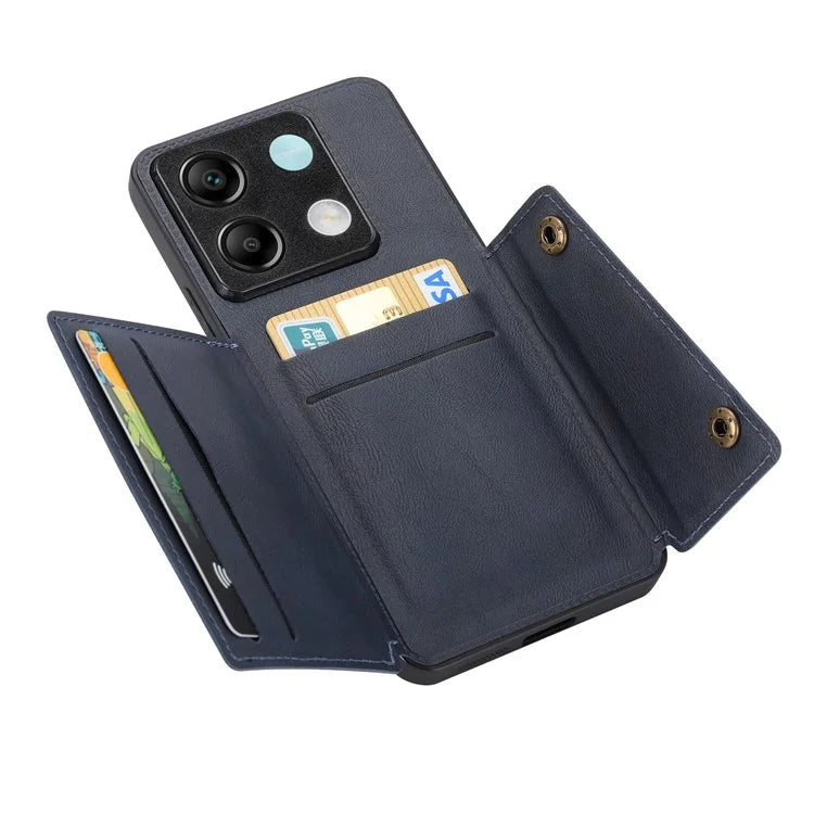 For Xiaomi Redmi Note 13 Pro 5G / Poco X6 5G Case PU Leather+TPU Phone Cover with Card Holder