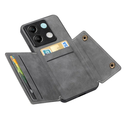 For Xiaomi Redmi Note 13 Pro 5G / Poco X6 5G Case PU Leather+TPU Phone Cover with Card Holder