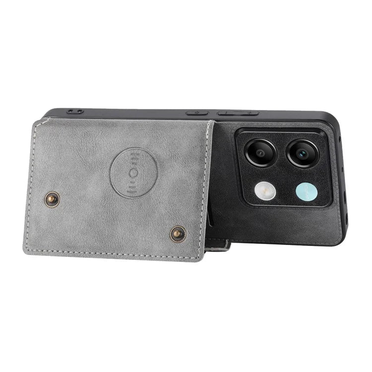 For Xiaomi Redmi Note 13 Pro 5G / Poco X6 5G Case PU Leather+TPU Phone Cover with Card Holder