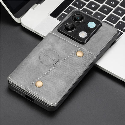 For Xiaomi Redmi Note 13 Pro 5G / Poco X6 5G Case PU Leather+TPU Phone Cover with Card Holder