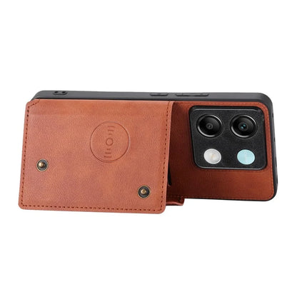 For Xiaomi Redmi Note 13 Pro 5G / Poco X6 5G Case PU Leather+TPU Phone Cover with Card Holder