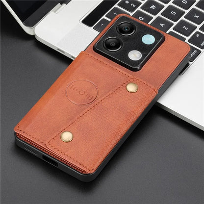 For Xiaomi Redmi Note 13 Pro 5G / Poco X6 5G Case PU Leather+TPU Phone Cover with Card Holder