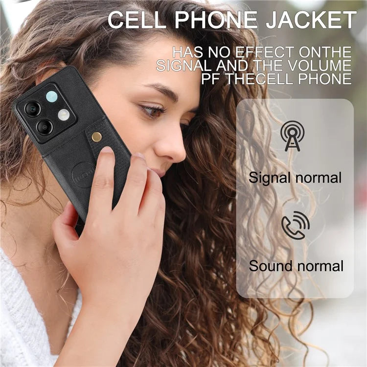 For Xiaomi Redmi Note 13 Pro 5G / Poco X6 5G Case PU Leather+TPU Phone Cover with Card Holder