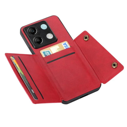 For Xiaomi Redmi Note 13 Pro 5G / Poco X6 5G Case PU Leather+TPU Phone Cover with Card Holder