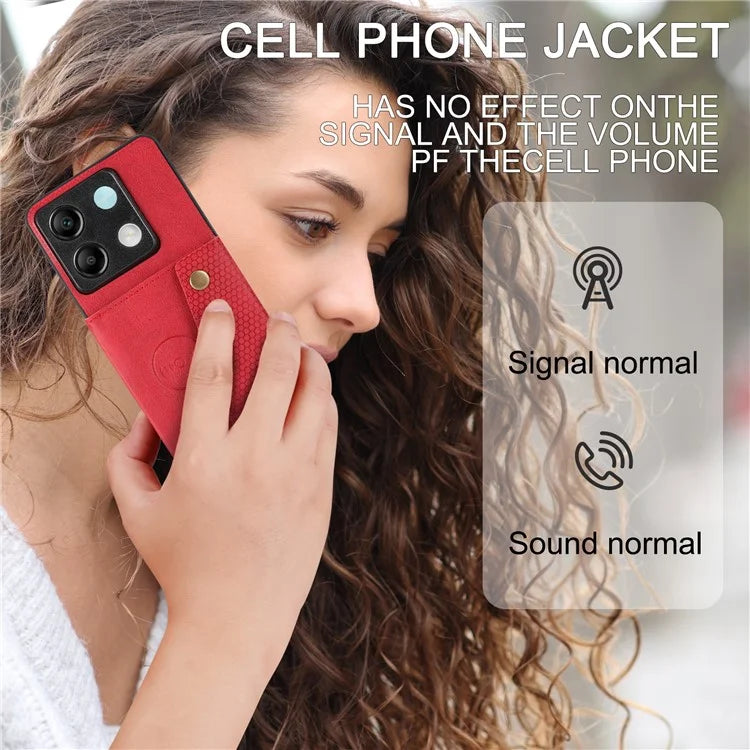 For Xiaomi Redmi Note 13 Pro 5G / Poco X6 5G Case PU Leather+TPU Phone Cover with Card Holder