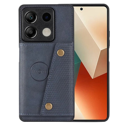 For Xiaomi Redmi Note 13 5G Case PU Leather+TPU Anti-fall Phone Cover with Card Holder