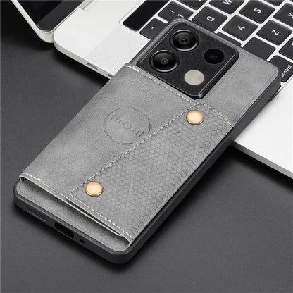 For Xiaomi Redmi Note 13 5G Case PU Leather+TPU Anti-fall Phone Cover with Card Holder