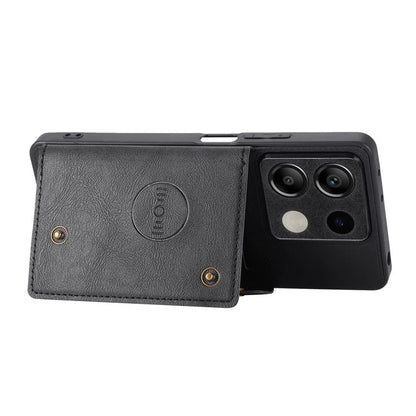 For Xiaomi Redmi Note 13 5G Case PU Leather+TPU Anti-fall Phone Cover with Card Holder