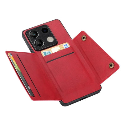 For Xiaomi Redmi Note 13 5G Case PU Leather+TPU Anti-fall Phone Cover with Card Holder