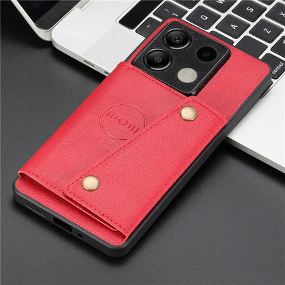 For Xiaomi Redmi Note 13 5G Case PU Leather+TPU Anti-fall Phone Cover with Card Holder
