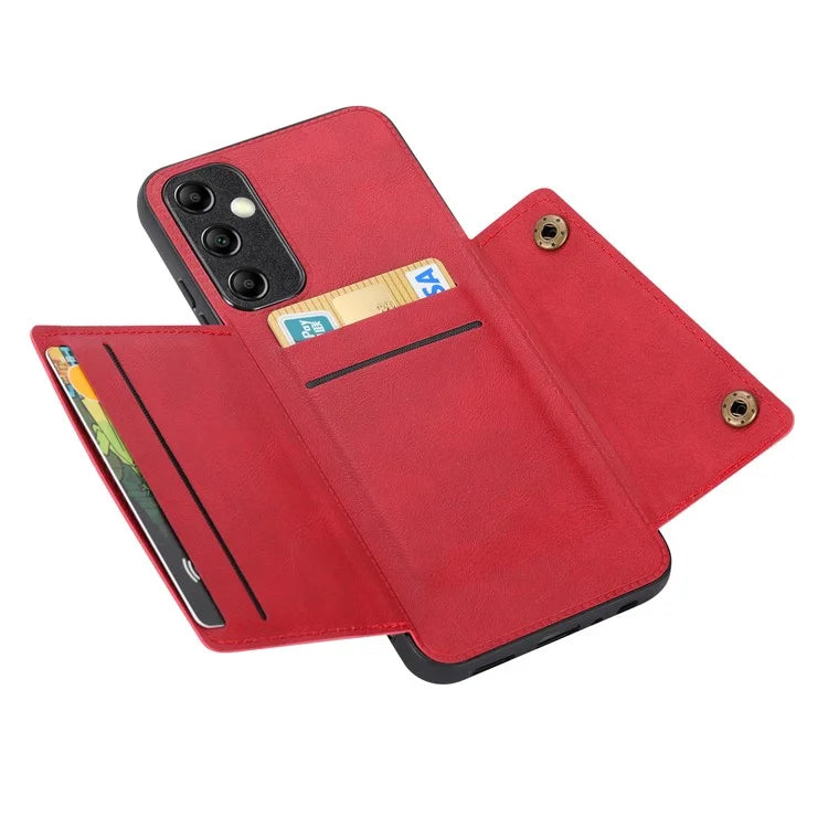 For Samsung Galaxy A05s 4G Case Card Slots Phone Cover PU Leather+TPU Shell