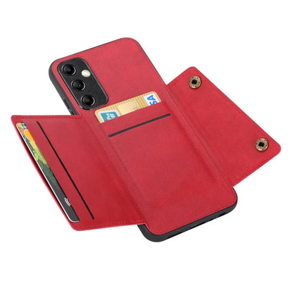 For Samsung Galaxy A05s 4G Case Card Slots Phone Cover PU Leather+TPU Shell