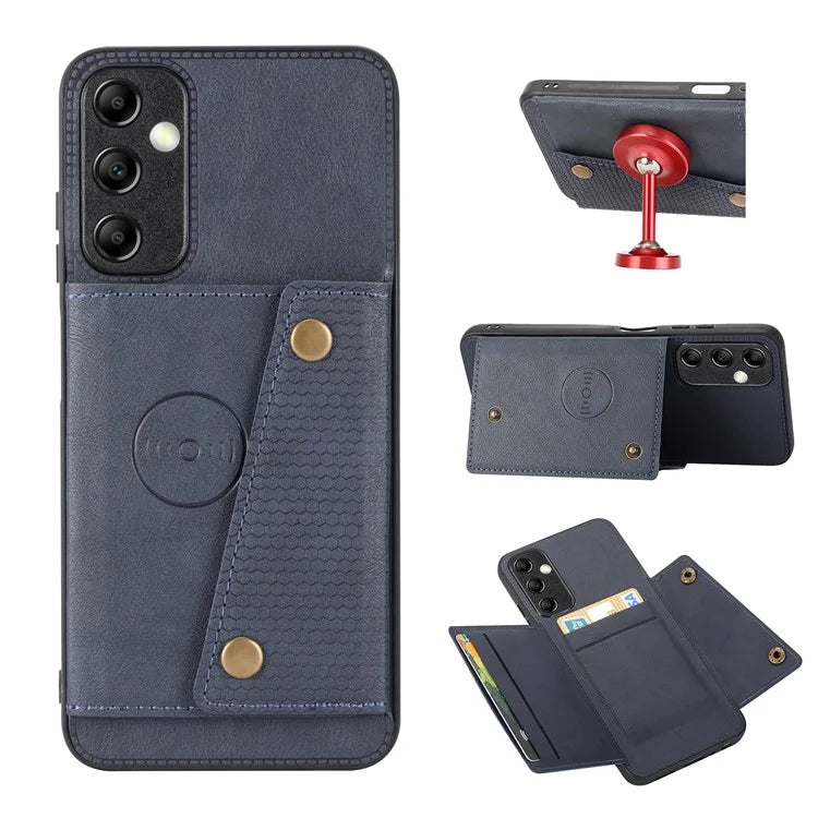 For Samsung Galaxy A05s 4G Case Card Slots Phone Cover PU Leather+TPU Shell