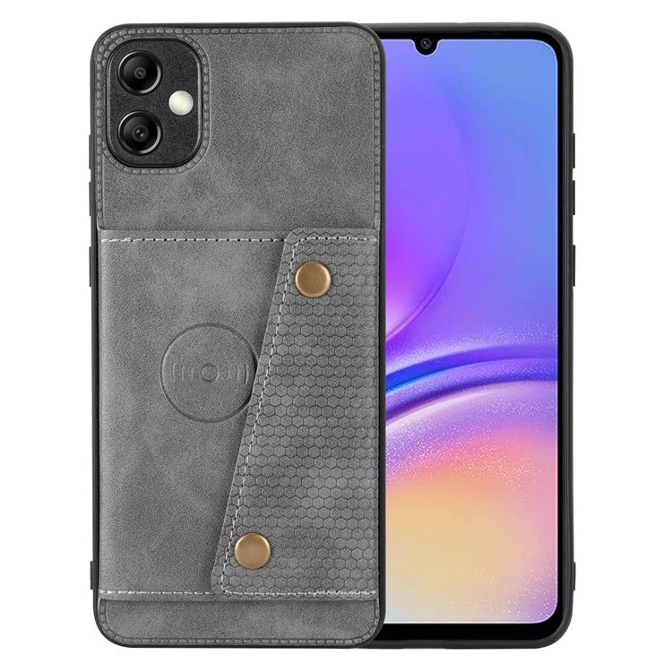 For Samsung Galaxy A05 4G Case Card Slots Phone Cover PU Leather+TPU Anti-scratch Shell
