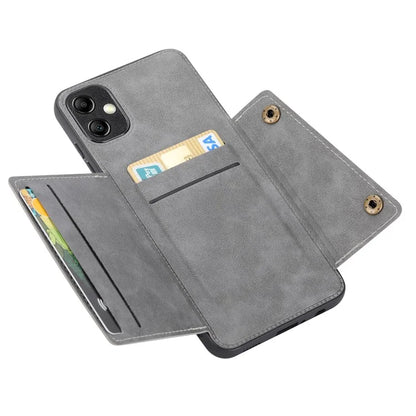 For Samsung Galaxy A05 4G Case Card Slots Phone Cover PU Leather+TPU Anti-scratch Shell