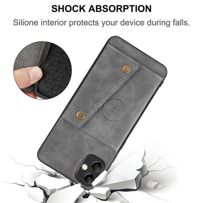 For Samsung Galaxy A05 4G Case Card Slots Phone Cover PU Leather+TPU Anti-scratch Shell