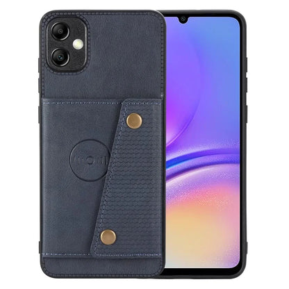For Samsung Galaxy A05 4G Case Card Slots Phone Cover PU Leather+TPU Anti-scratch Shell