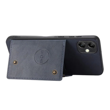 For Samsung Galaxy A05 4G Case Card Slots Phone Cover PU Leather+TPU Anti-scratch Shell