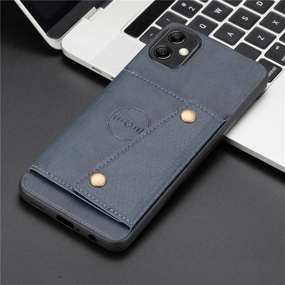 For Samsung Galaxy A05 4G Case Card Slots Phone Cover PU Leather+TPU Anti-scratch Shell
