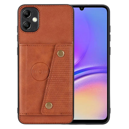 For Samsung Galaxy A05 4G Case Card Slots Phone Cover PU Leather+TPU Anti-scratch Shell