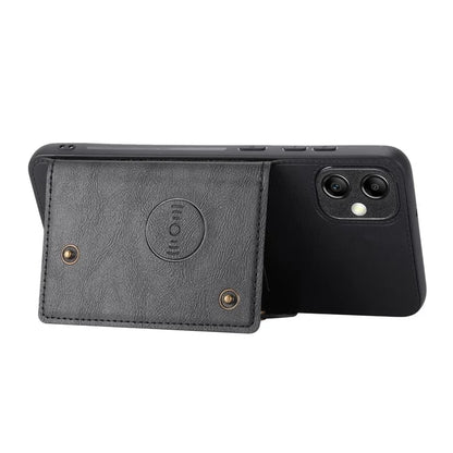 For Samsung Galaxy A05 4G Case Card Slots Phone Cover PU Leather+TPU Anti-scratch Shell
