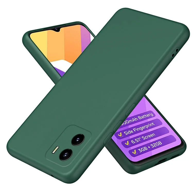 For vivo Y15s 4G / Y15a Case Rubberized 2.2mm Protective TPU Phone Case
