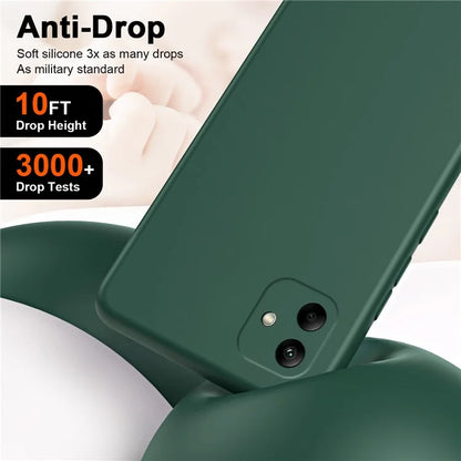 For Samsung Galaxy A05 4G Case 2.2mm Rubberized Anti-scratch Phone Cover