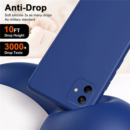 For Samsung Galaxy A05 4G Case 2.2mm Rubberized Anti-scratch Phone Cover