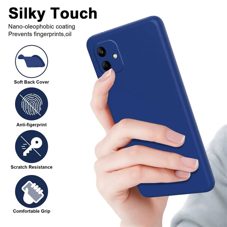 For Samsung Galaxy A05 4G Case 2.2mm Rubberized Anti-scratch Phone Cover