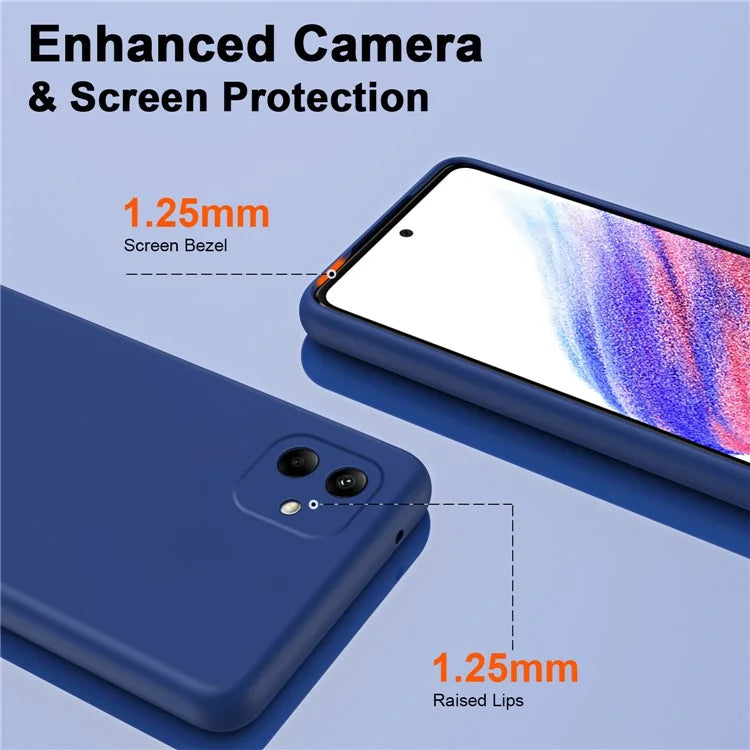 For Samsung Galaxy A05 4G Case 2.2mm Rubberized Anti-scratch Phone Cover