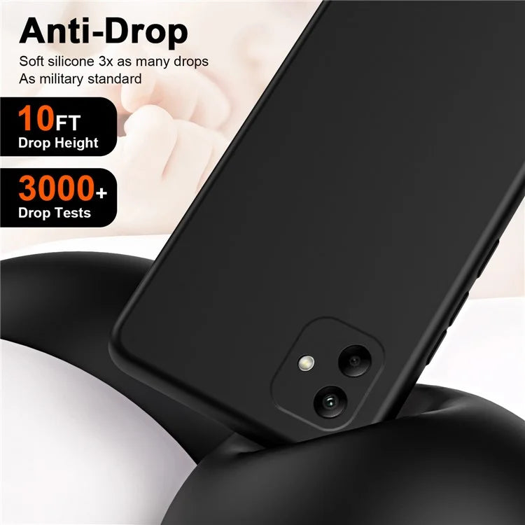 For Samsung Galaxy A05 4G Case 2.2mm Rubberized Anti-scratch Phone Cover