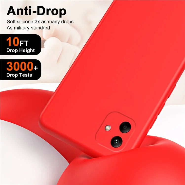 For Samsung Galaxy A05 4G Case 2.2mm Rubberized Anti-scratch Phone Cover