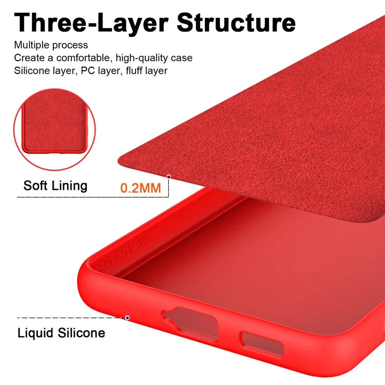 For Samsung Galaxy A05 4G Case 2.2mm Rubberized Anti-scratch Phone Cover