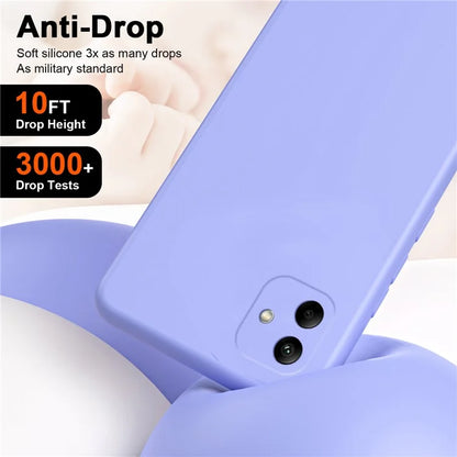 For Samsung Galaxy A05 4G Case 2.2mm Rubberized Anti-scratch Phone Cover