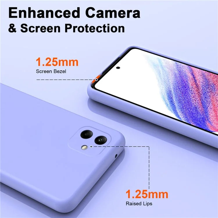 For Samsung Galaxy A05 4G Case 2.2mm Rubberized Anti-scratch Phone Cover
