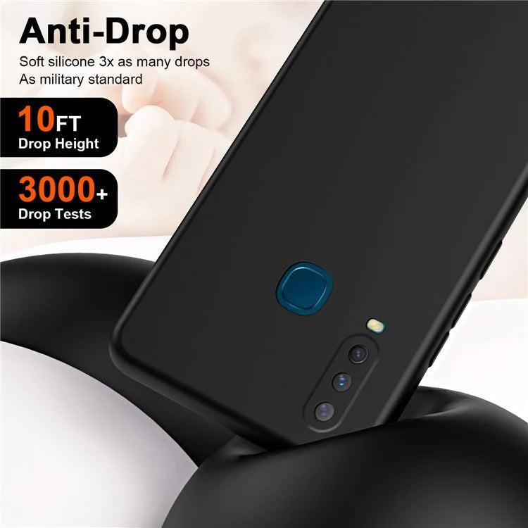For vivo Y17 Case 2.2mm Silky Touch Rubberized TPU Phone Cover