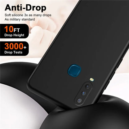 For vivo Y17 Case 2.2mm Silky Touch Rubberized TPU Phone Cover