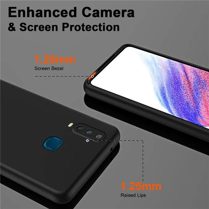 For vivo Y17 Case 2.2mm Silky Touch Rubberized TPU Phone Cover
