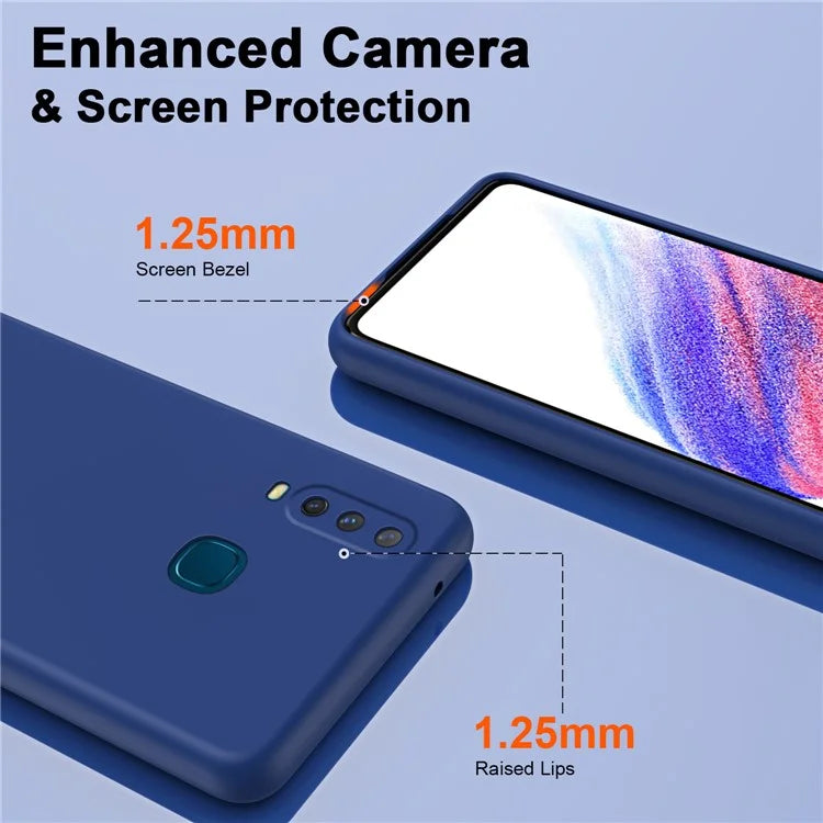 For vivo Y17 Case 2.2mm Silky Touch Rubberized TPU Phone Cover
