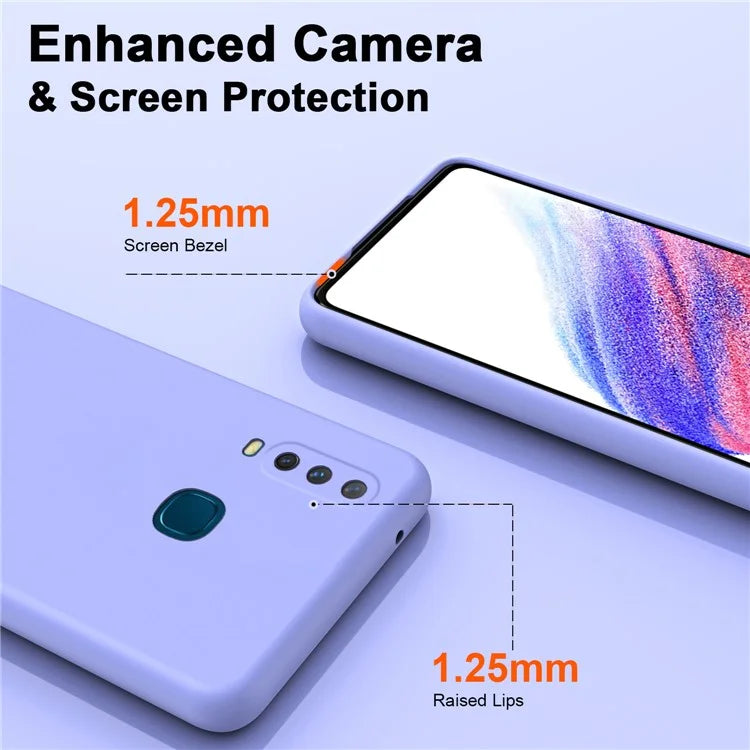 For vivo Y17 Case 2.2mm Silky Touch Rubberized TPU Phone Cover