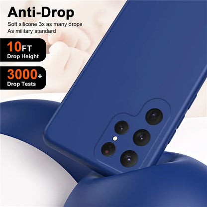 For Samsung Galaxy S24 Ultra Case Anti-Scratch Rubberized 2.2mm TPU Phone Shell