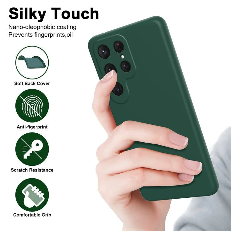 For Samsung Galaxy S24 Ultra Case Anti-Scratch Rubberized 2.2mm TPU Phone Shell