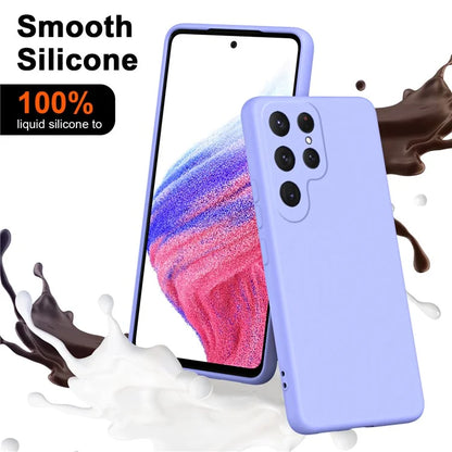 For Samsung Galaxy S24 Ultra Case Anti-Scratch Rubberized 2.2mm TPU Phone Shell