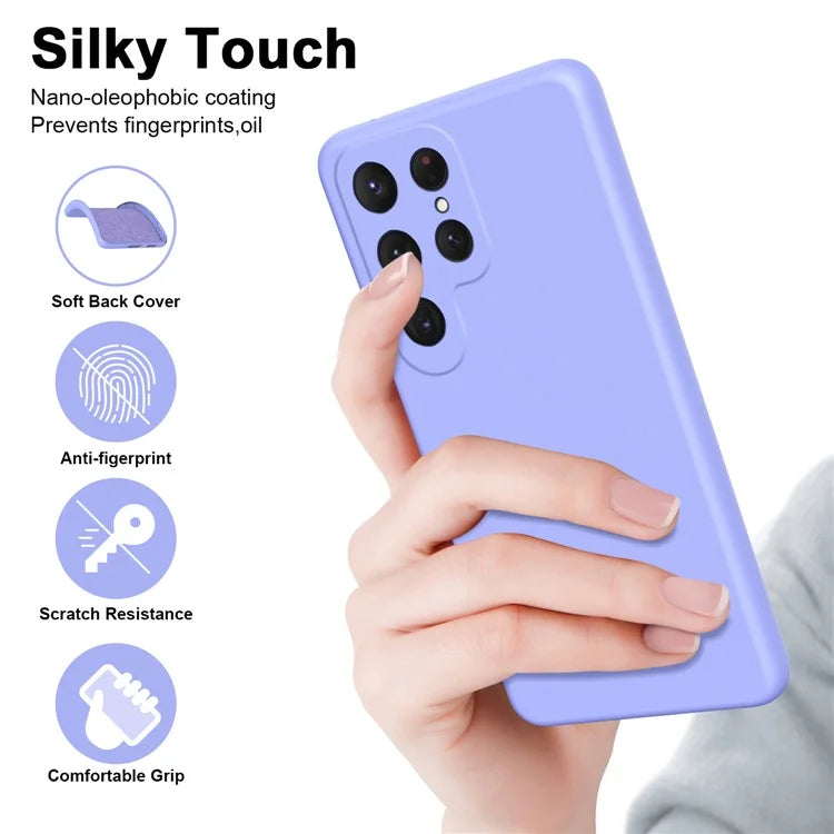 For Samsung Galaxy S24 Ultra Case Anti-Scratch Rubberized 2.2mm TPU Phone Shell