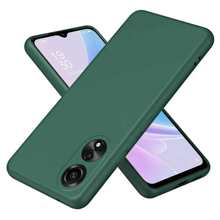 For Oppo A78 4G TPU Case 2.2mm Rubberized Drop-proof Phone Cover