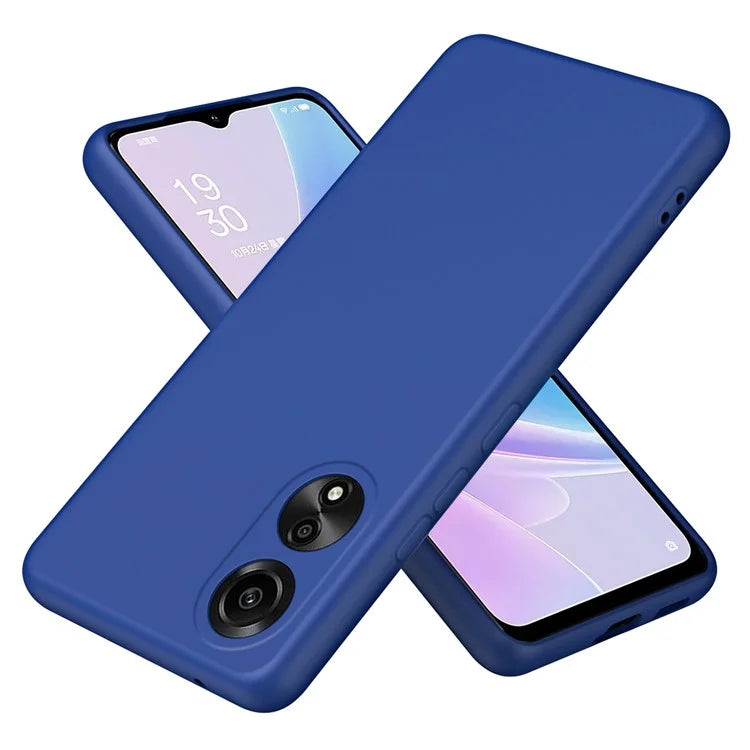 For Oppo A78 4G TPU Case 2.2mm Rubberized Drop-proof Phone Cover