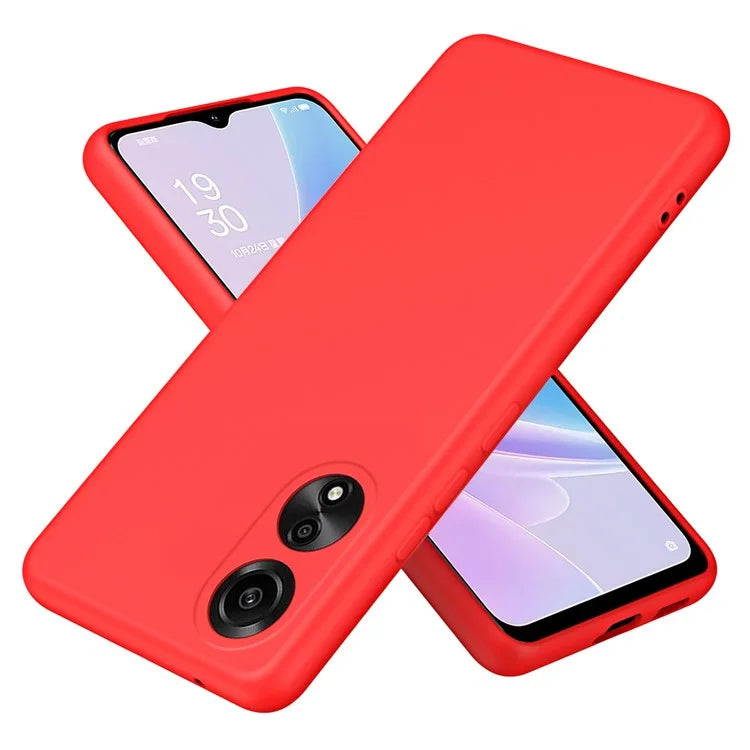 For Oppo A78 4G TPU Case 2.2mm Rubberized Drop-proof Phone Cover