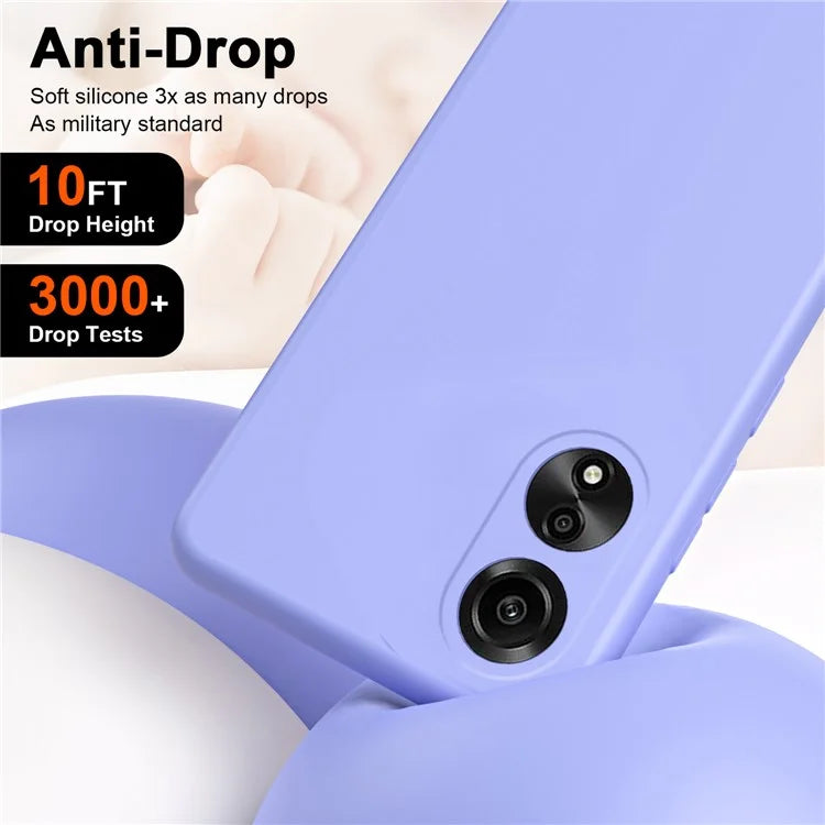 For Oppo A78 4G TPU Case 2.2mm Rubberized Drop-proof Phone Cover